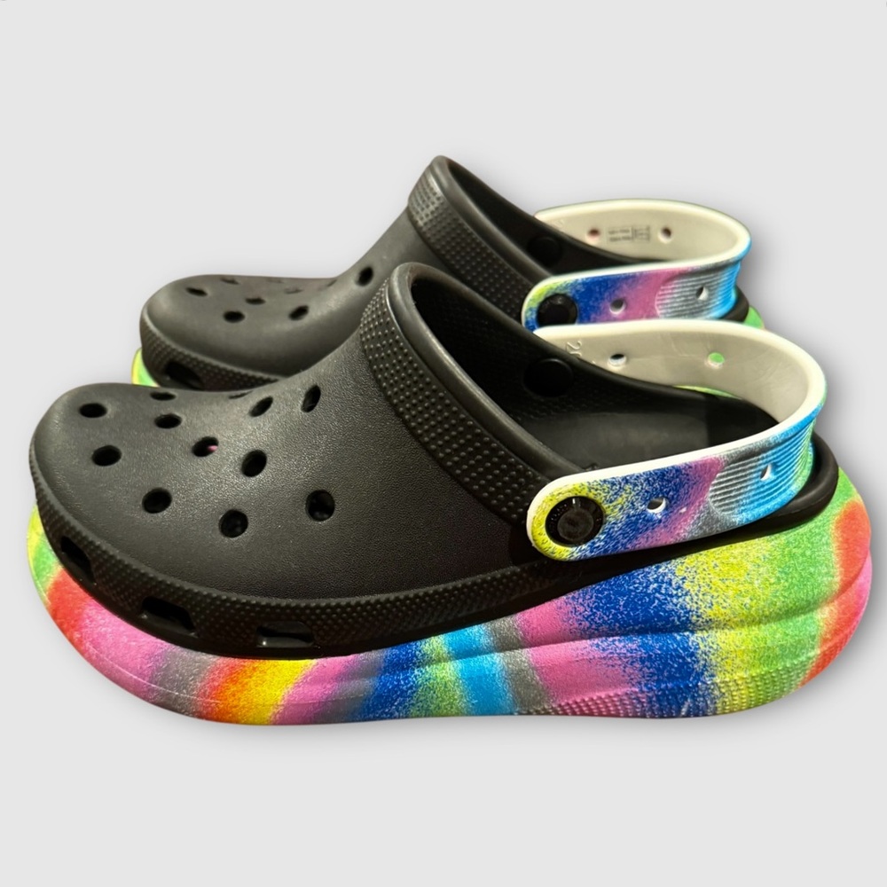 Crocs Classic Crush Spray Dye Clog Sz 8